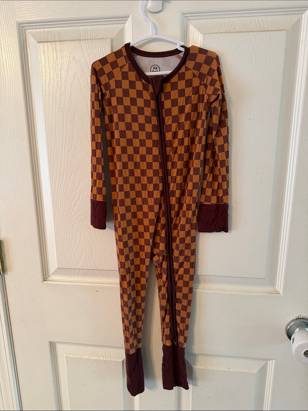 BooBoo Bamboo Brown Check Zippy 2T